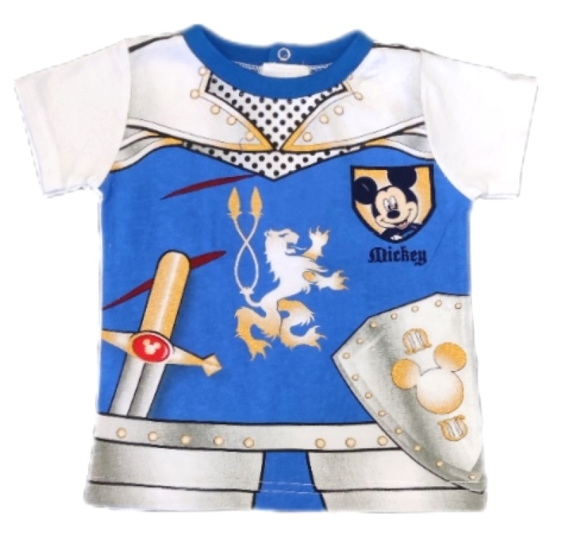 Baby T-Shirt für Jungen in blau mit Micky Maus
